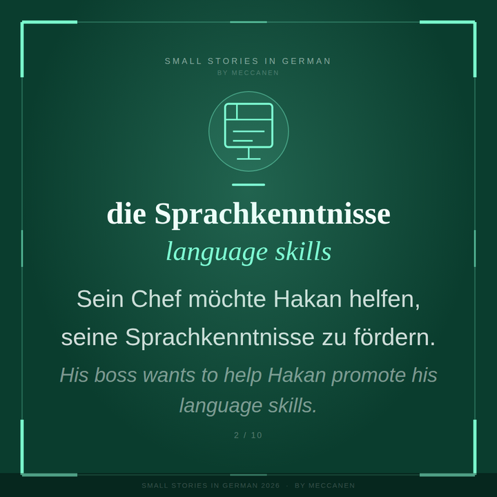 Hakans Deutschkurs und neue Freund (Hakan -4)